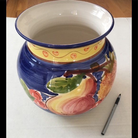 Pier 1 Other - Pier 1 Italian Hand-painted Round Vase